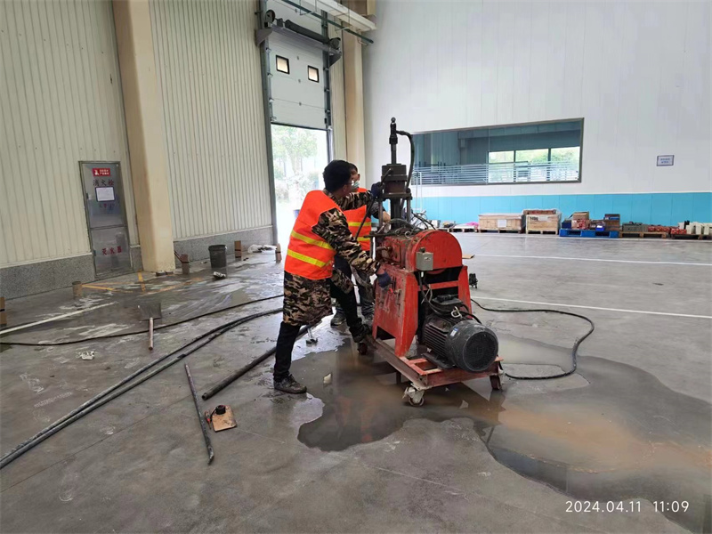 天长厂房地面下沉塌陷注浆加固施工